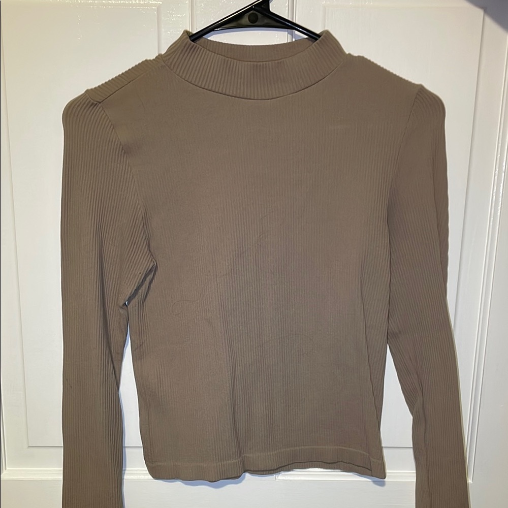 Women's Ribbed Tan Top